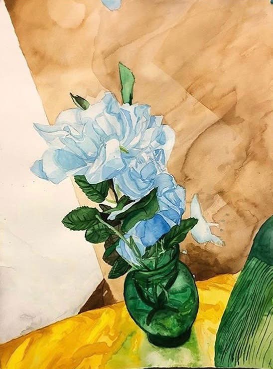 Flower Watercolor Study
